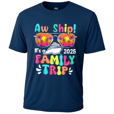 Aw Ship ItS A Family Trip 2025 Family Cruise Squad Retro Performance Shirt