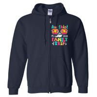 Aw Ship ItS A Family Trip 2025 Family Cruise Squad Retro Full Zip Hoodie