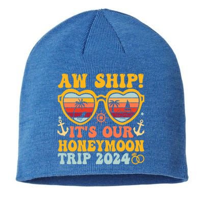 Aw Ship It’S Our Honeymoon Trip 2024 Matching Couples Cruise Meaningful Gift Sustainable Beanie