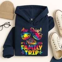Aw Ship ItS A Family Trip 2025 Family Cruise Squad Tie Dye Hoodie