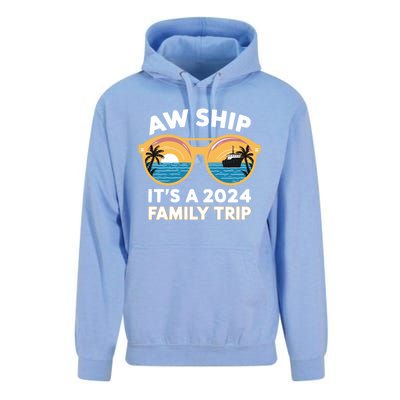 Aw Ship ItS A 2024 Family Trip Design Family Cruise Squad Gift Unisex Surf Hoodie