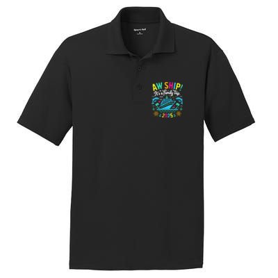 Aw Ship ItS A Family Trip 2025 Family Matching Cruise PosiCharge RacerMesh Polo