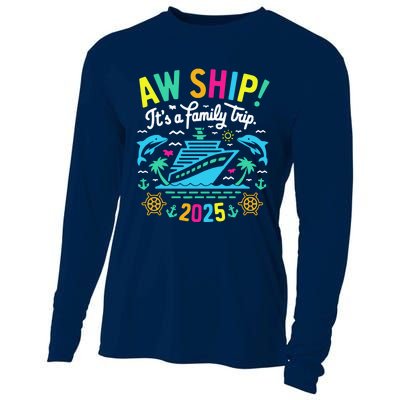 Aw Ship ItS A Family Trip 2025 Family Matching Cruise Cooling Performance Long Sleeve Crew