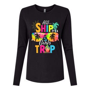 Aw Ship! ItS A Trip Cruise 2024 Vacation Matching Meaningful Gift Womens Cotton Relaxed Long Sleeve T-Shirt