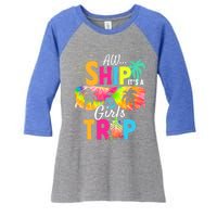 Aw Ship! ItS A Trip Cruise 2024 Vacation Matching Meaningful Gift Women's Tri-Blend 3/4-Sleeve Raglan Shirt