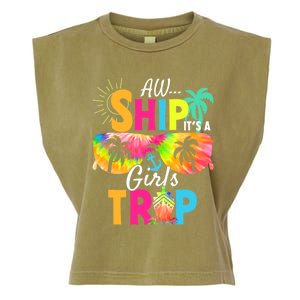 Aw Ship! ItS A Trip Cruise 2024 Vacation Matching Meaningful Gift Garment-Dyed Women's Muscle Tee