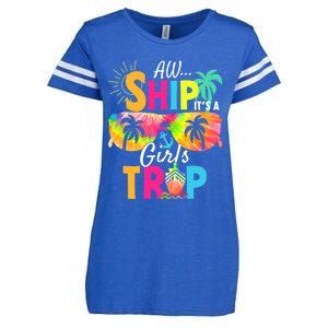 Aw Ship! ItS A Trip Cruise 2024 Vacation Matching Meaningful Gift Enza Ladies Jersey Football T-Shirt