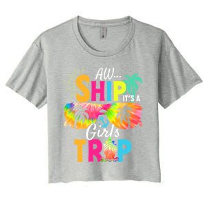 Aw Ship! ItS A Trip Cruise 2024 Vacation Matching Meaningful Gift Women's Crop Top Tee