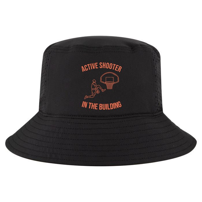 Active Shooter In The Building Cool Comfort Performance Bucket Hat
