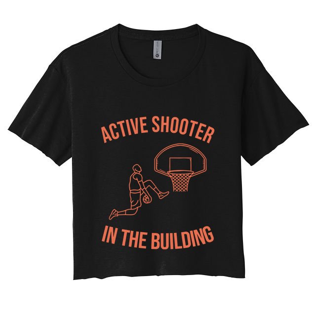 Active Shooter In The Building Crop Top
