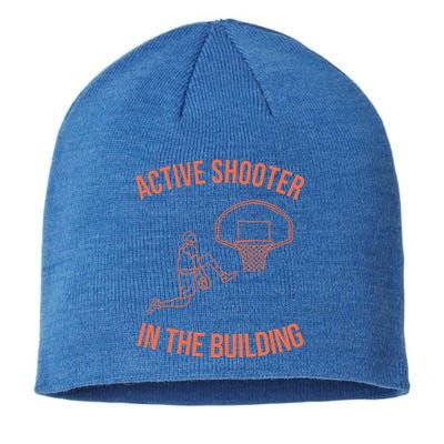 Active Shooter In The Building Sustainable Beanie