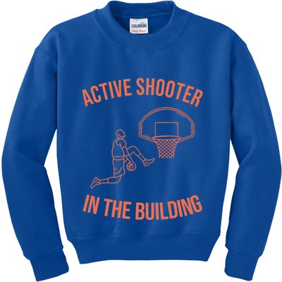 Active Shooter In The Building Kids Sweatshirt
