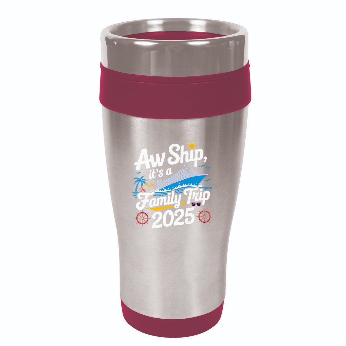 Aw Ship ItS A Family Trip 2025 Family Matching Cruise Squad 16oz Travel Tumbler