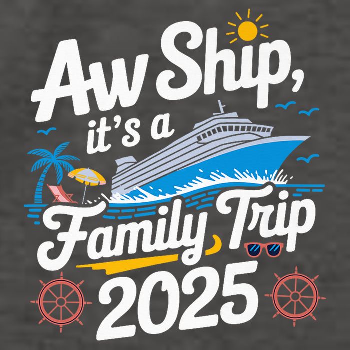 Aw Ship ItS A Family Trip 2025 Family Matching Cruise Squad Vector Backpack