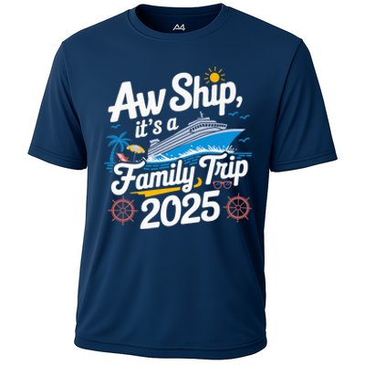 Aw Ship ItS A Family Trip 2025 Family Matching Cruise Squad Cooling Performance Crew T-Shirt