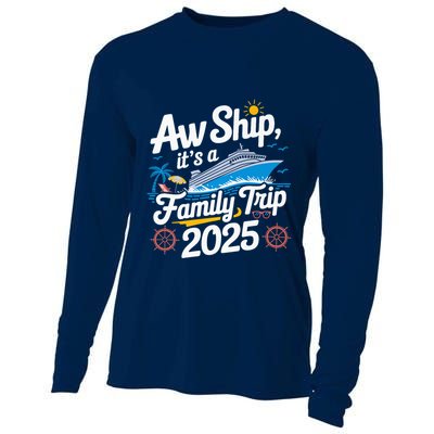Aw Ship ItS A Family Trip 2025 Family Matching Cruise Squad Cooling Performance Long Sleeve Crew