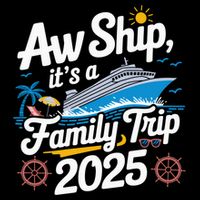 Aw Ship ItS A Family Trip 2025 Family Matching Cruise Squad Impact Tech Backpack