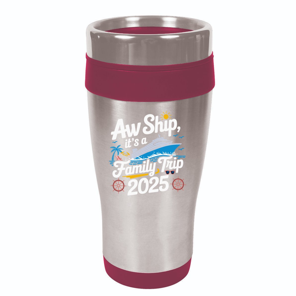 Aw Ship ItS A Family Trip 2025 Family Matching Cruise Squad 16oz Travel Tumbler