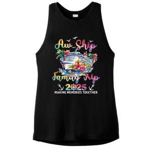 Aw Ship ItS A Family Trip 2025 Family Matching Cruise Trip Ladies PosiCharge Tri-Blend Wicking Tank