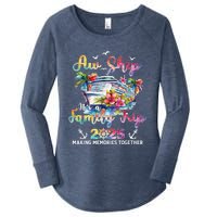 Aw Ship ItS A Family Trip 2025 Family Matching Cruise Trip Women's Perfect Tri Tunic Long Sleeve Shirt