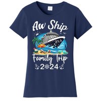 Aw Ship ItS A Family Trip 2024 Family Matching Cruise Trip Women's T-Shirt