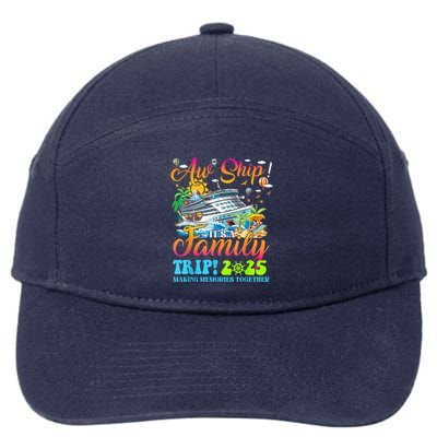 Aw Ship ItS A Family Trip 2025 Family Matching Cruise Trip 7-Panel Snapback Hat