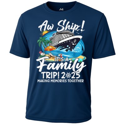 Aw Ship ItS A Family Trip 2025 Family Matching Cruise Trip Cooling Performance Crew T-Shirt