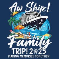Aw Ship ItS A Family Trip 2025 Family Matching Cruise Trip 16 in Basic Backpack
