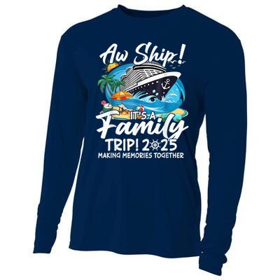 Aw Ship ItS A Family Trip 2025 Family Matching Cruise Trip Cooling Performance Long Sleeve Crew