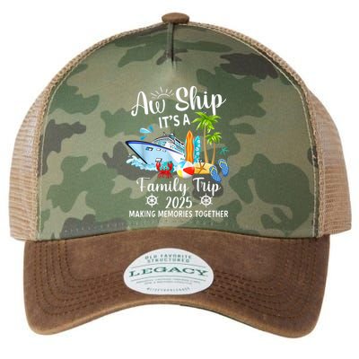 Aw Ship ItS A Family Trip 2025 Family Matching Cruise Trip Legacy Tie Dye Trucker Hat