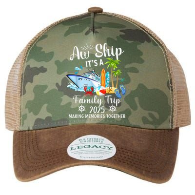 Aw Ship ItS A Family Trip 2025 Family Matching Cruise Trip Legacy Tie Dye Trucker Hat