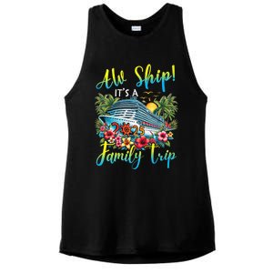 Aw Ship ItS A Family Trip 2025 Family Matching Cruise Trip Ladies PosiCharge Tri-Blend Wicking Tank