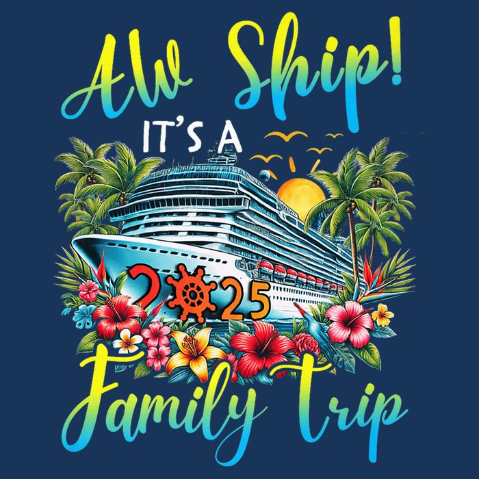 Aw Ship ItS A Family Trip 2025 Family Matching Cruise Trip 16 in Basic Backpack
