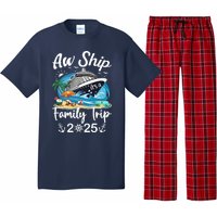 Aw Ship ItS A Family Trip 2025 Family Matching Cruise Trip Pajama Set