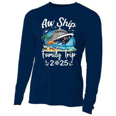 Aw Ship ItS A Family Trip 2025 Family Matching Cruise Trip Cooling Performance Long Sleeve Crew