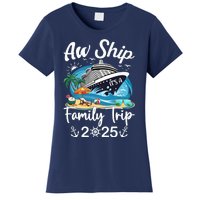 Aw Ship ItS A Family Trip 2025 Family Matching Cruise Trip Women's T-Shirt