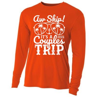 Aw Ship ItS A Couples Trip 2024 Couples Cruise Matching Funny Gift Cooling Performance Long Sleeve Crew