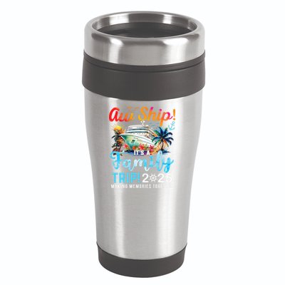 Aw Ship It's A Family Trip 2025 Family Matching Cruise Trip 16oz Travel Tumbler
