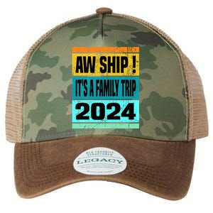 Aw Ship ItS A Family Trip 2024 Matching Family Cruise 2024 Gift Legacy Tie Dye Trucker Hat