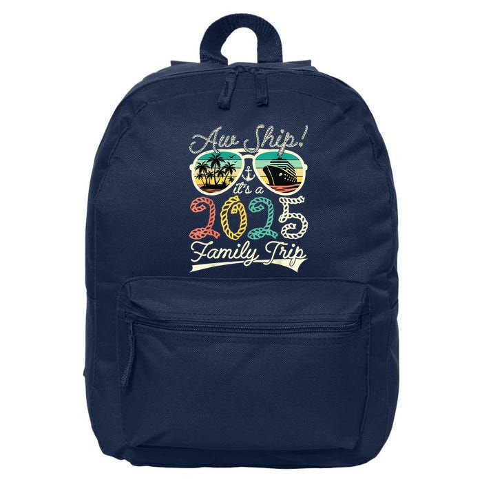 Aw Ship ItS A Family Trip 2025 Vacation Matching Cruise 16 in Basic Backpack