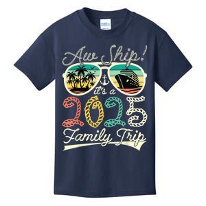 Aw Ship ItS A Family Trip 2025 Vacation Matching Cruise Kids T-Shirt