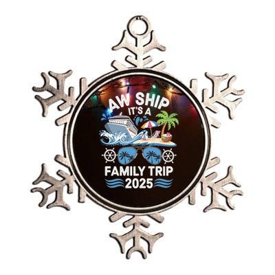 Aw Ship ItS A Family Trip 2025 Metallic Star Ornament