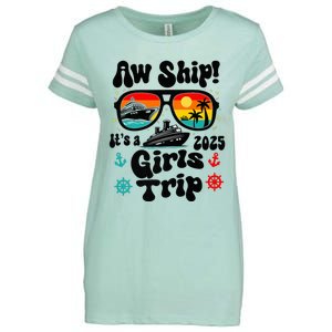 Aw Ship Its A G.I.R.L.S Trip 2025 Friend Weekend Matching Enza Ladies Jersey Football T-Shirt