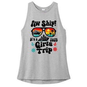 Aw Ship Its A G.I.R.L.S Trip 2025 Friend Weekend Matching Ladies PosiCharge Tri-Blend Wicking Tank