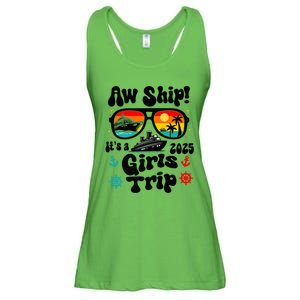 Aw Ship Its A G.I.R.L.S Trip 2025 Friend Weekend Matching Ladies Essential Flowy Tank