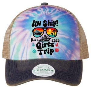 Aw Ship Its A G.I.R.L.S Trip 2025 Friend Weekend Matching Legacy Tie Dye Trucker Hat