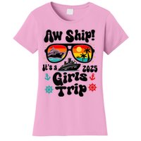 Aw Ship Its A G.I.R.L.S Trip 2025 Friend Weekend Matching Women's T-Shirt