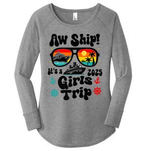 Aw Ship Its A G.I.R.L.S Trip 2025 Friend Weekend Matching Women's Perfect Tri Tunic Long Sleeve Shirt