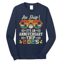 Aw Ship ItS An Anniversary Trip 2025 Couple Matching Cruise Long Sleeve Shirt