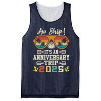 Aw Ship ItS An Anniversary Trip 2025 Couple Matching Cruise Mesh Reversible Basketball Jersey Tank